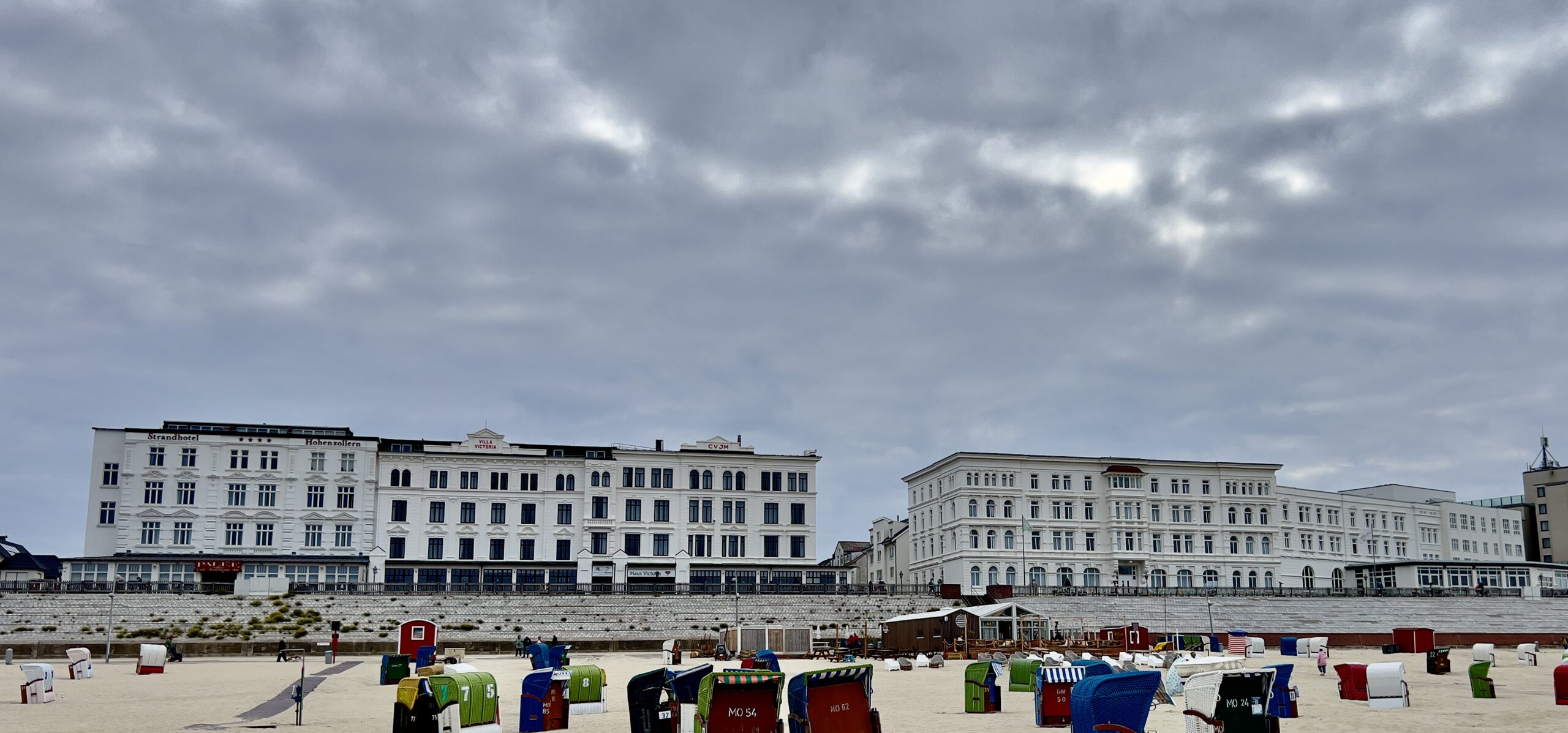 Borkum Ansicht vom Strand aus